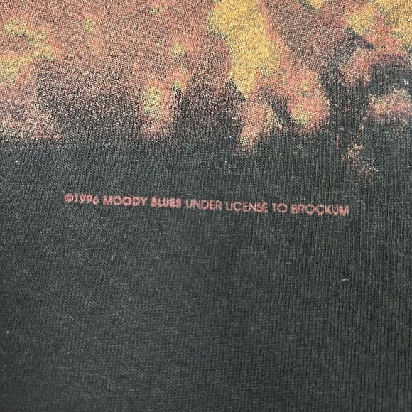 VTG Moody Blues Spring 1996 Tour Concert Tee Brockum Worldwide USA Made Sz Large - Picture 9 of 9